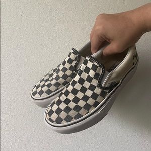 Checkered vans women’s size 5